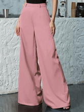 Zip Back Wide Leg Pants - Shah S. Sahota